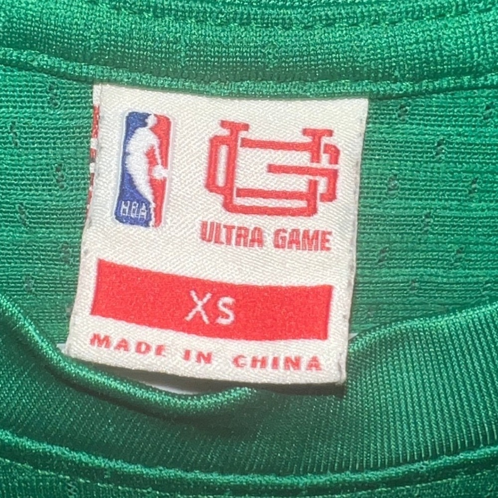 Boston Celtics Ultra Game NBA Mesh Jersey Shirt Green XS Lucky Leprechaun Logo - Picture 3 of 12
